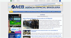 Desktop Screenshot of aeb.gov.br